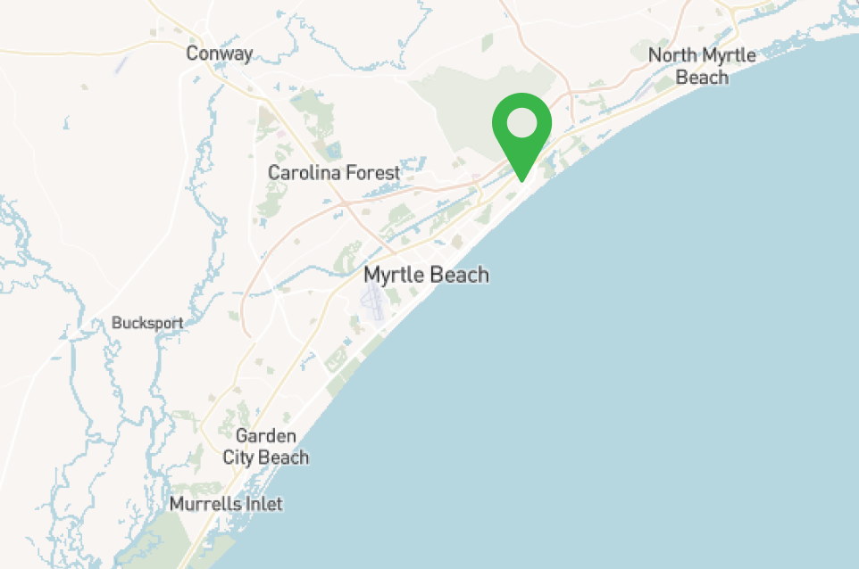 Map of Myrtle Beach, SC